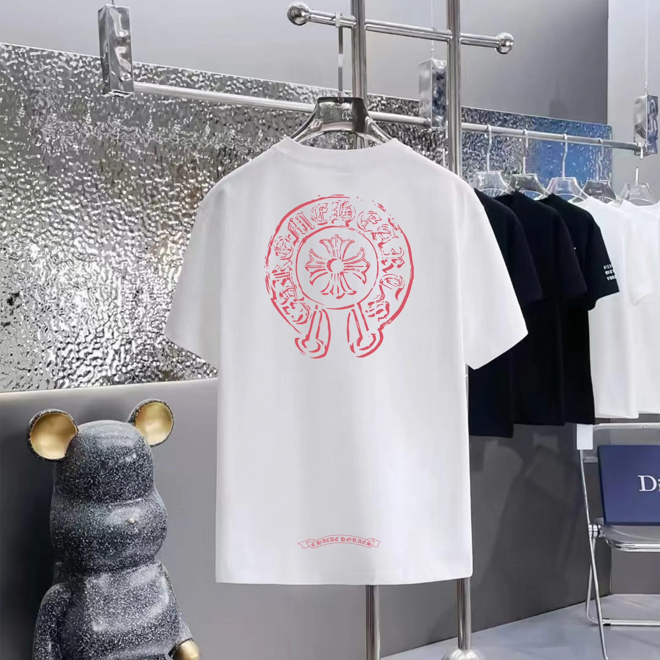 80 Chrome Hearts T 1:1 1×1 Same Style logo OS ：Black，White， ，Red， Gray Size：XS-L